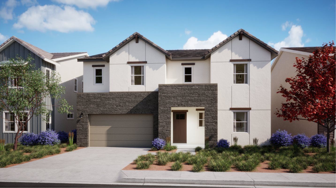 Elevation C - Modern home exterior