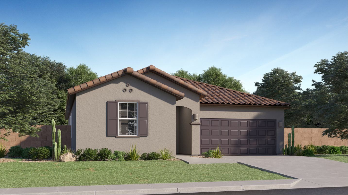 Elevation A - Belmont A – Spanish Colonial
