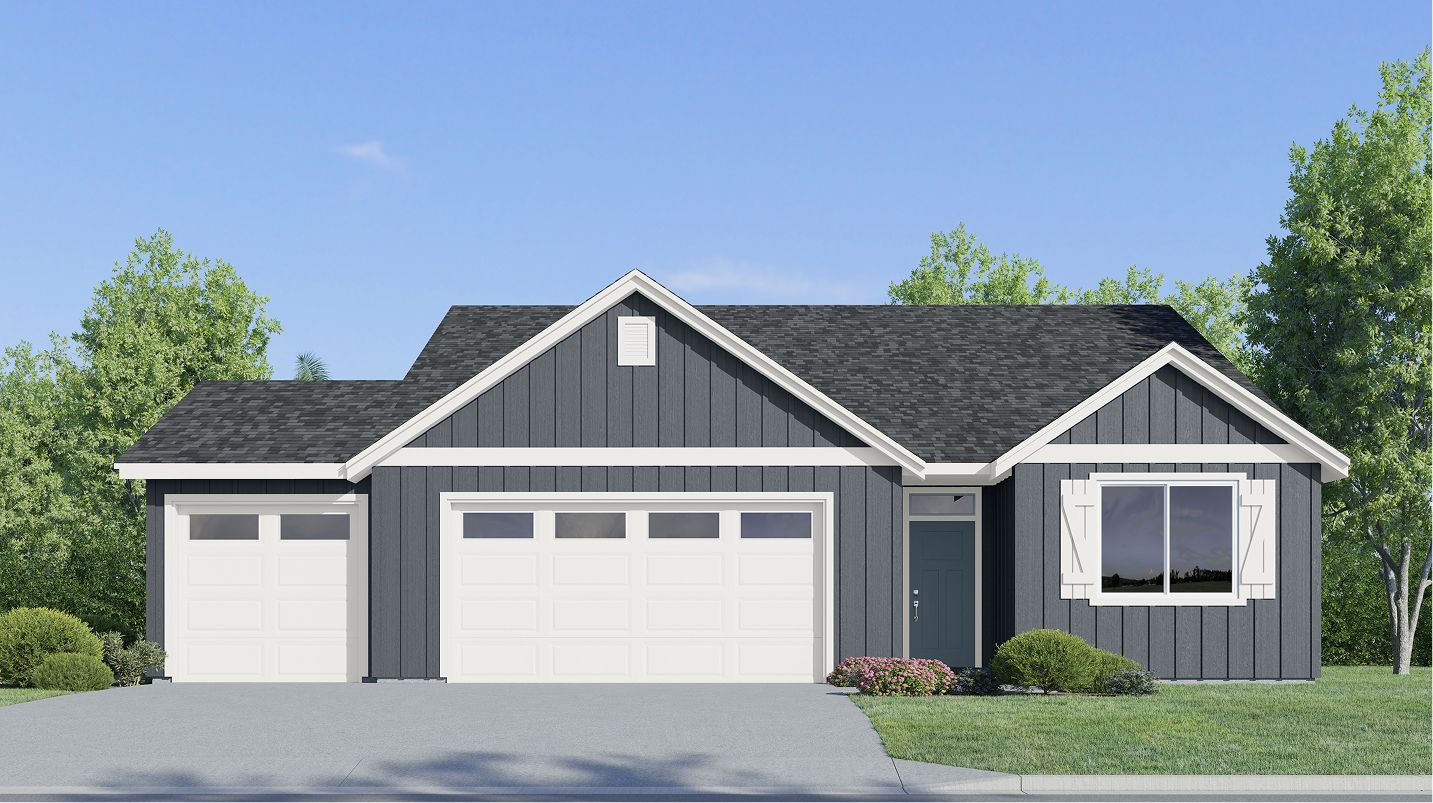 Elevation F3C - 1642 Ridgefield Heights Alpine Farmhouse F3 C