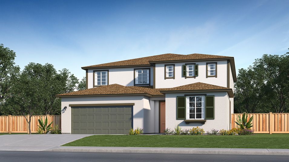 Elevation 00H - Italianate Home Exterior