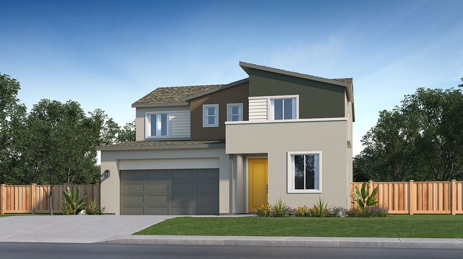 Elevation J - Evergreen Cedar Point Res1 California Contemporary
