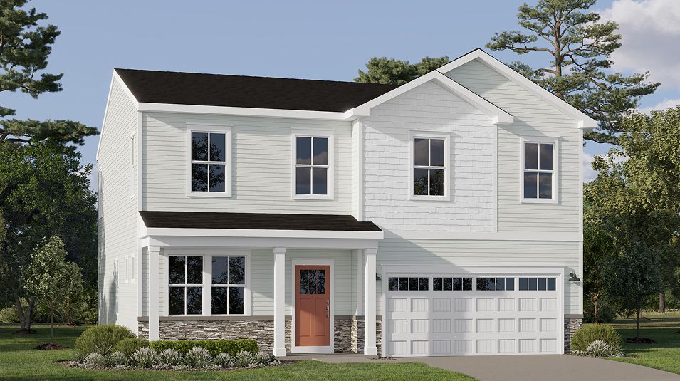 Elevation CR1 - Craftsman Home Exterior