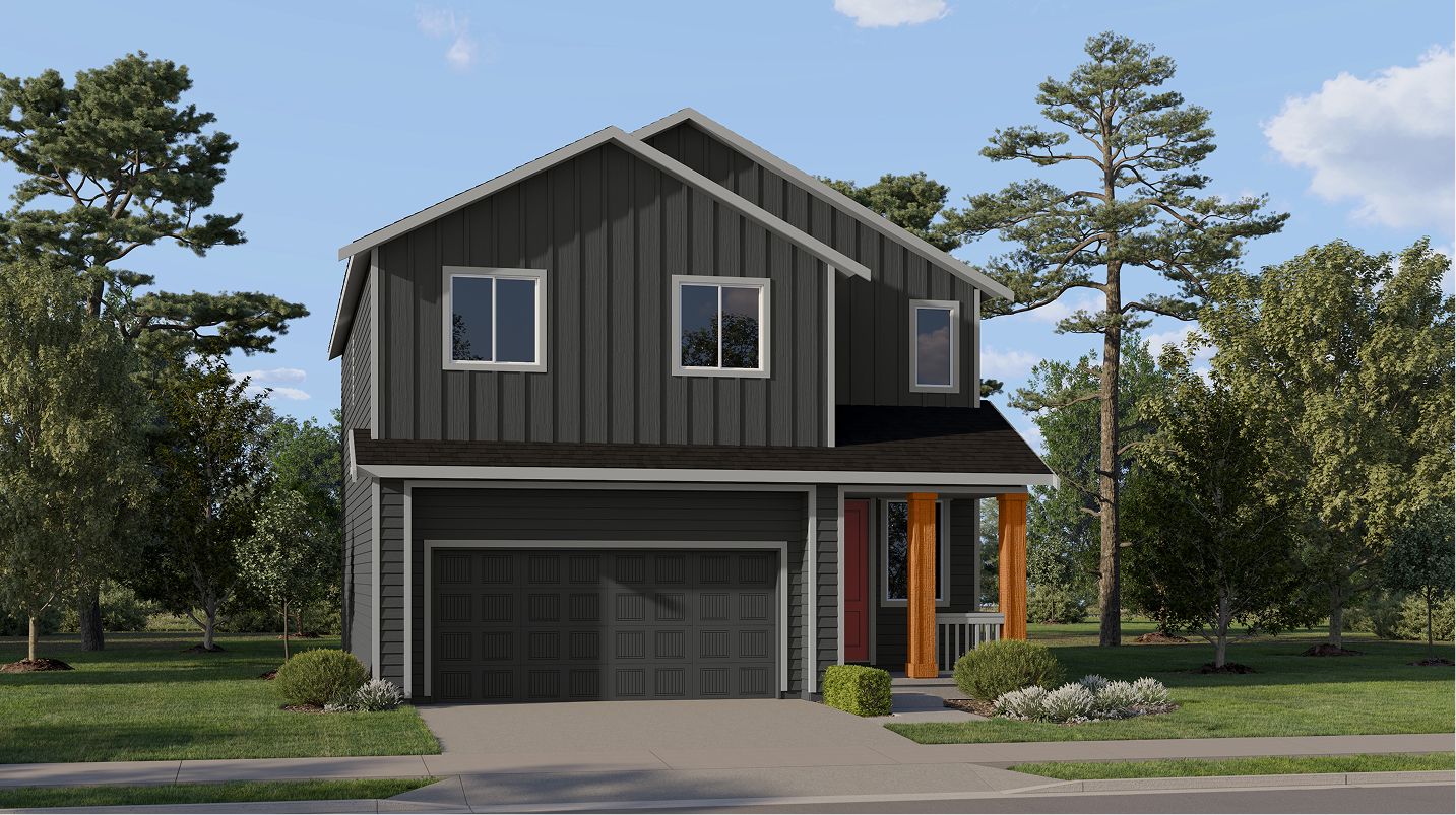 Elevation MF - 1836 Barrel Creek Camelia Modern Farmhouse MF