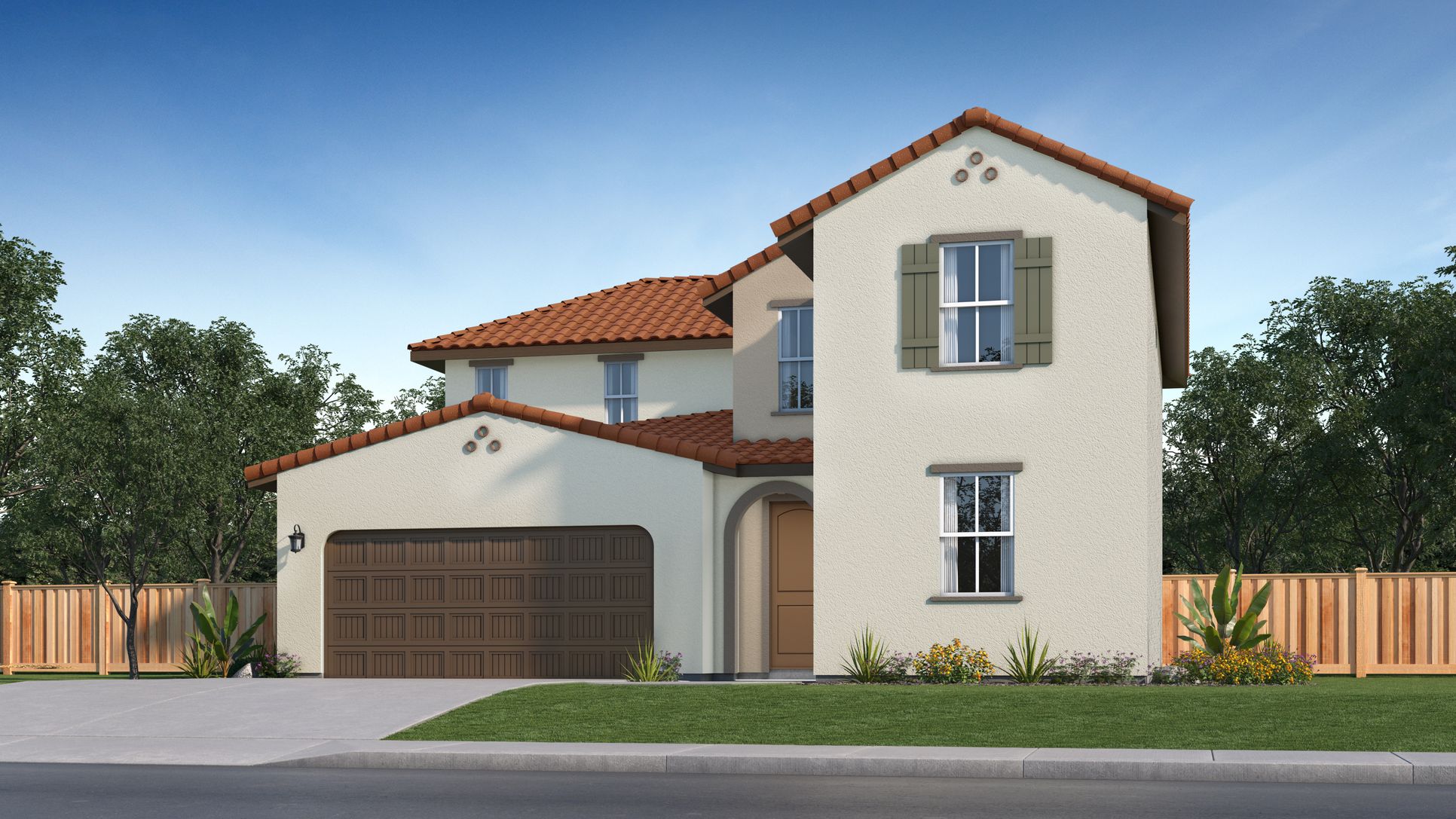 Exterior:Oak Cedar Point Res1 Early California A