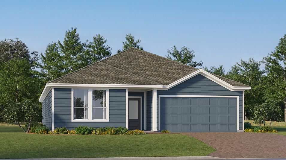 Elevation A - Grove Core FL N122 Cottage Alley Glades Crossprair