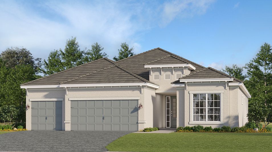 Elevation F - 2244 Manor Homes Stillwater Lakewood Ranch Princet
