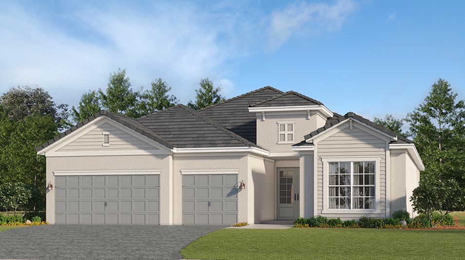 Elevation E - 2444 Manor Homes Stillwater Lakewood Ranch Summerv