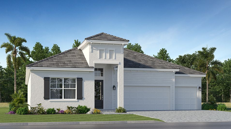 Elevation E - 2725 Manor Homes Stillwater Lakewood Ranch Richmon