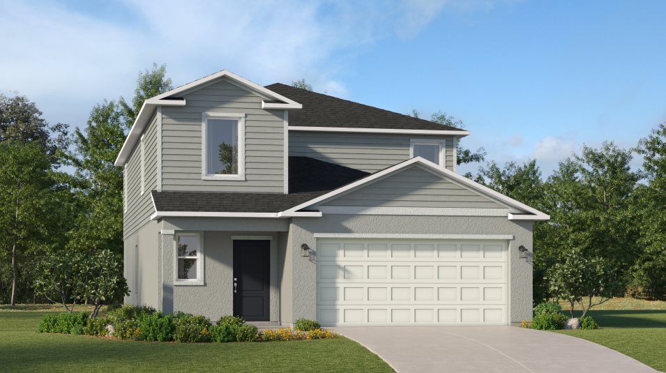 Elevation B - A traditional-inspired exterior