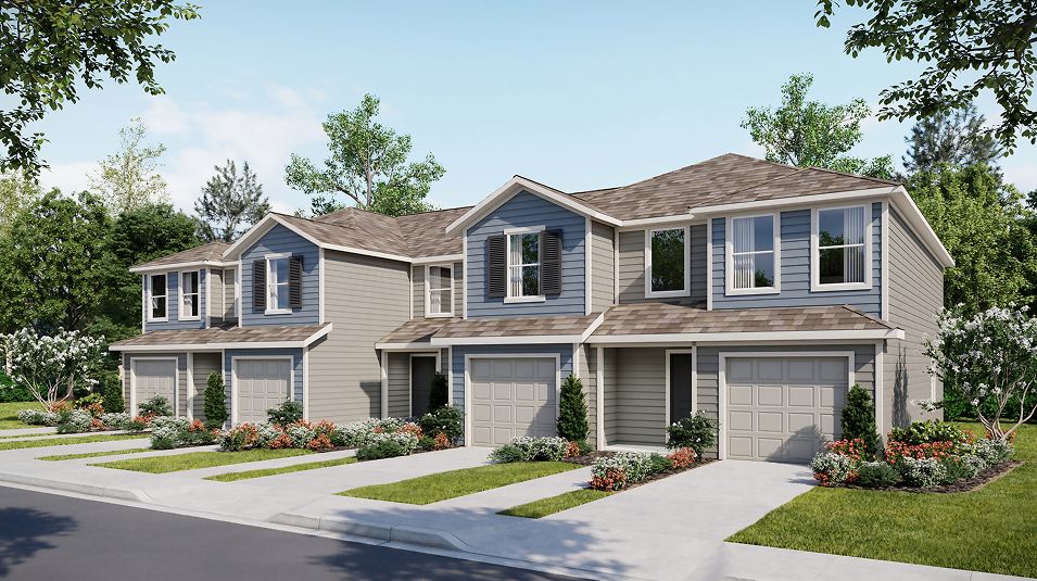 Elevation B - Grove Core FL H006 H008 4 Plex B