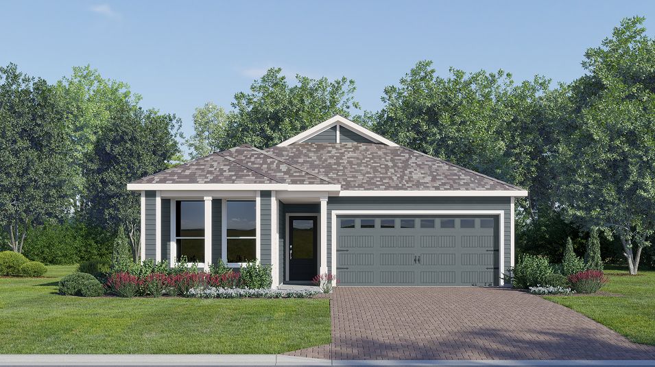 Elevation D - Grove Core FL M032 Portifino Plan D Scheme I