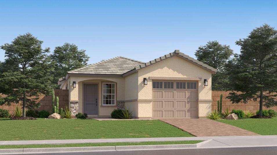 Elevation M - 2556 Cottage Blossom Rock Iris Cottage M