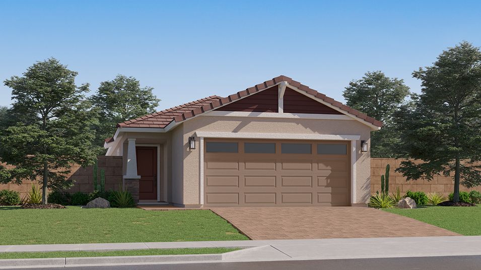 Elevation C - 2566 Cottage Blossom Rock Lily Craftsman C