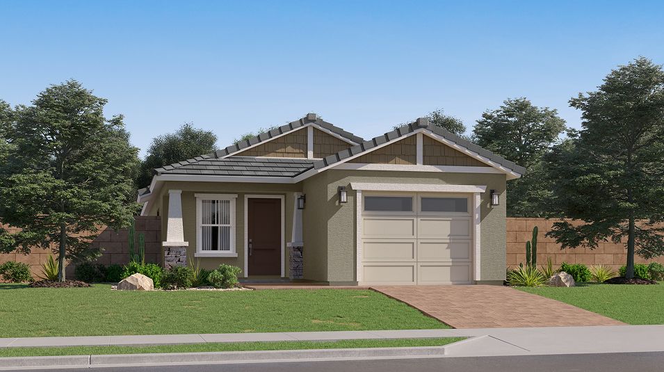 Elevation C - 2567 Cottage Blossom Rock Dahlia Craftsman C