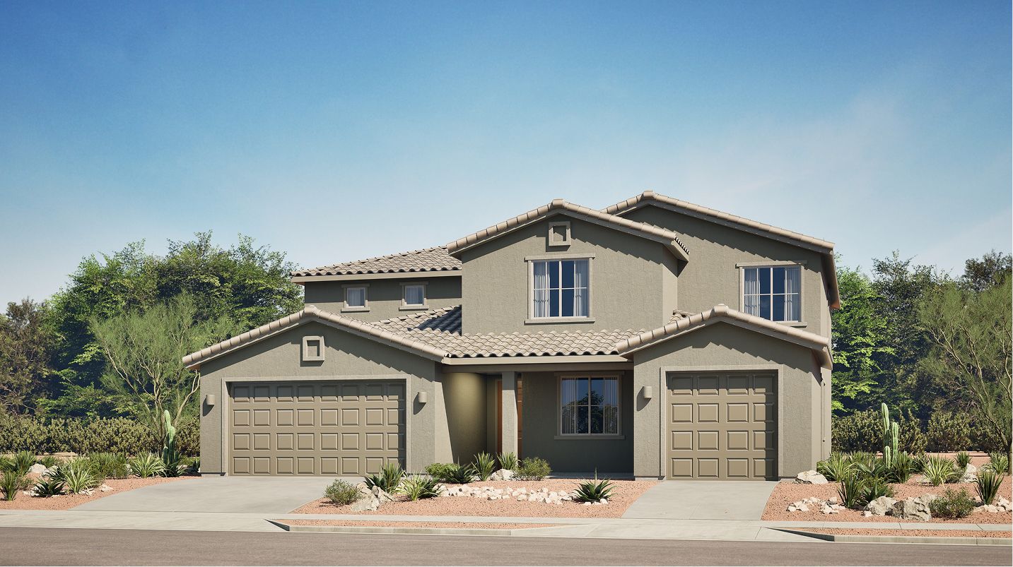 Elevation A - P014 Sonoran Desert Bloom Monarch Willow A
