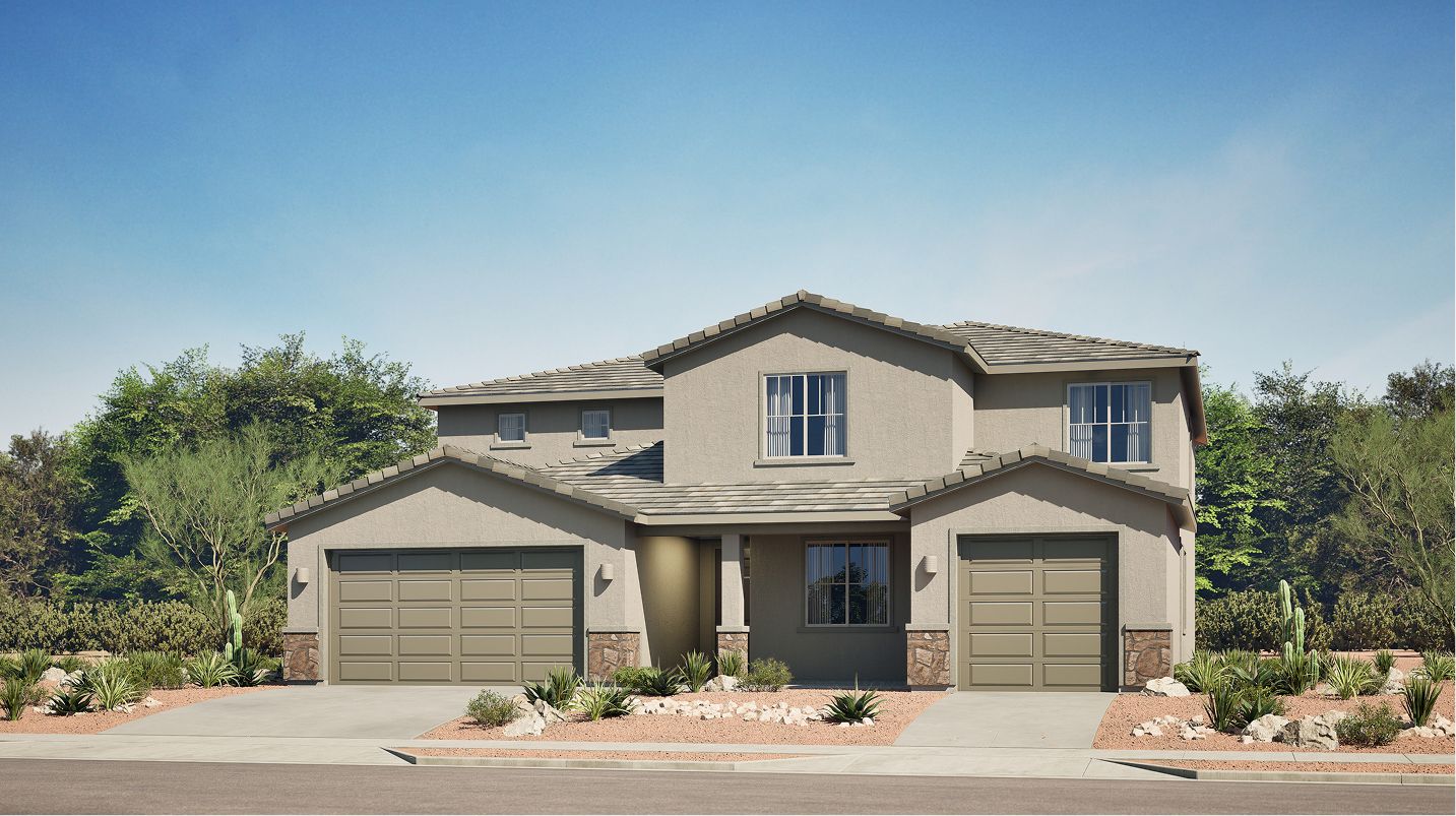 Elevation B - P014 Sonoran Desert Bloom Monarch Willow B