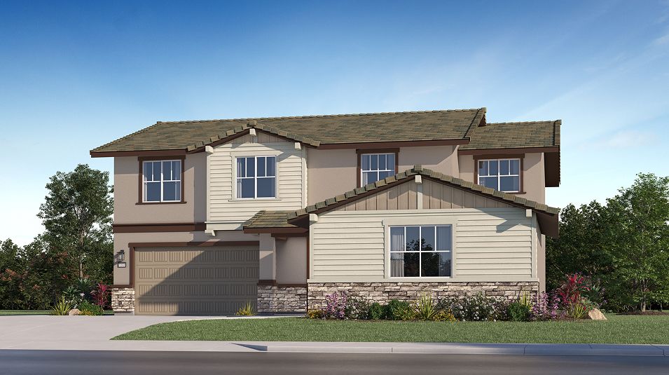 Elevation B - Livorna Craftsman home exterior