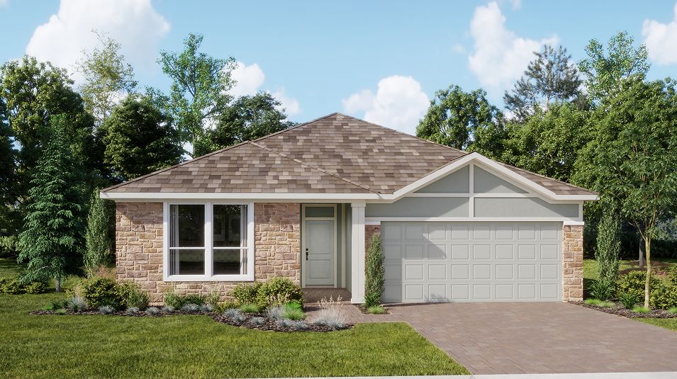 Elevation C - Grove Core FL N122 Cottage Alley Glades Crossprair