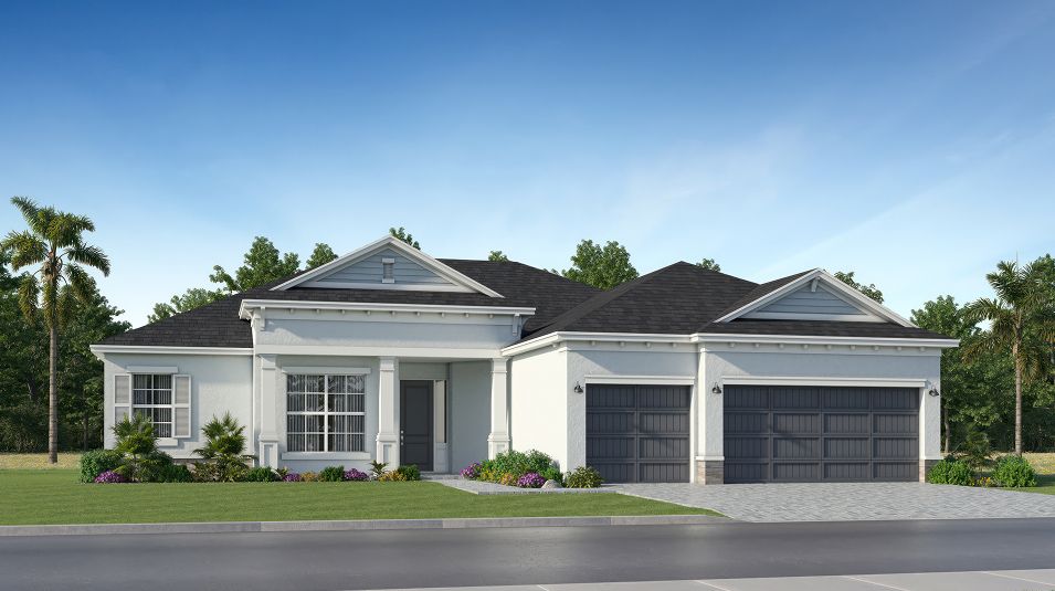 Elevation D - 9611 Estate Homes Tuckers Cove Oakmont II D