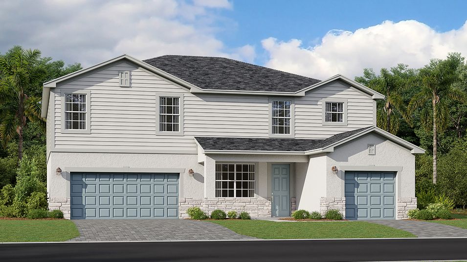 Elevation C - 3283 Manor Homes Tuckers Cove Majestica C