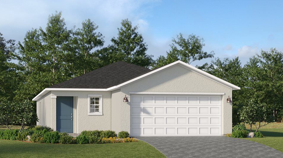 Elevation A - A ranch-inspired exterior