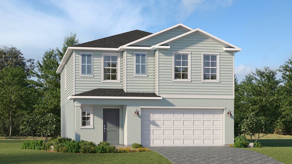 Elevation A - A traditional-inspired exterior