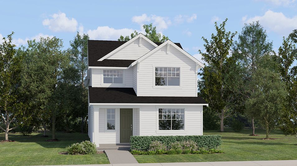 Elevation CR - 2213 Cottage Uplands Hazelwood Craftsman CR