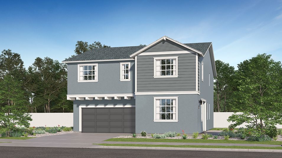 Elevation A - Amber Valley Willowcrest Res3 American Farmhouse A