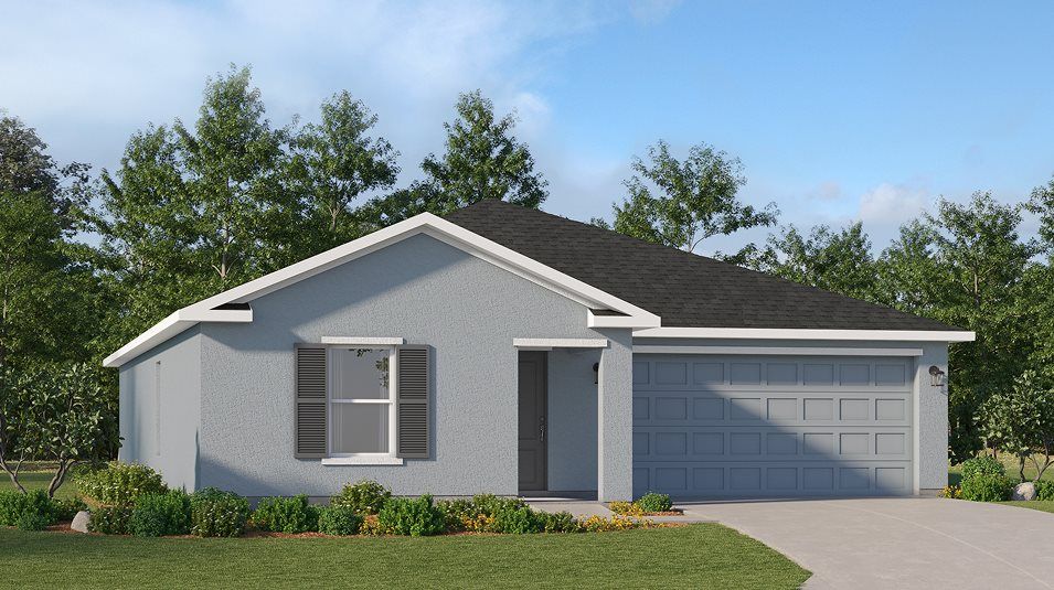 Elevation A - A modern ranch-inspired exterior
