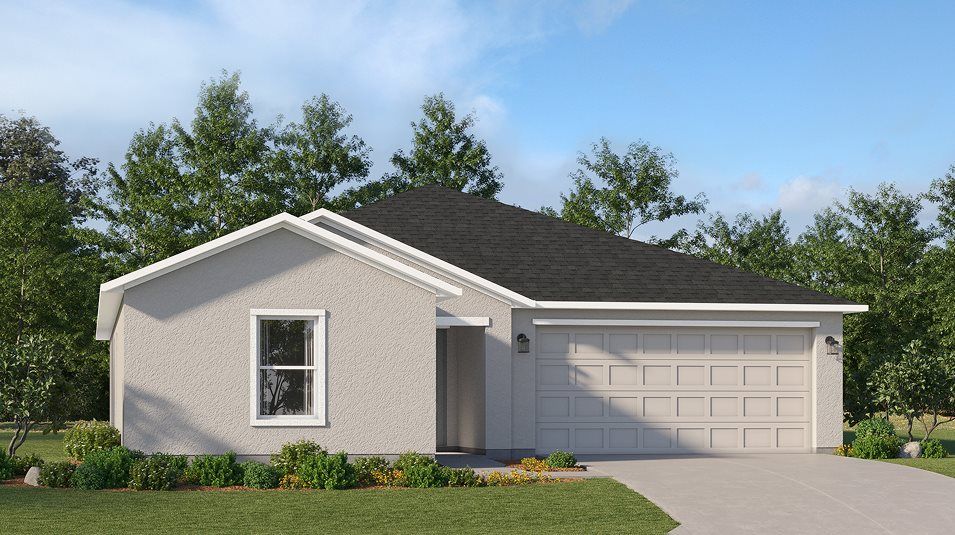 Elevation A - A ranch-inspired exterior