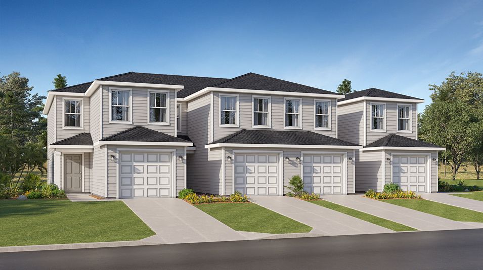 Elevation A - Oak Hill Village Townhomes Ava A