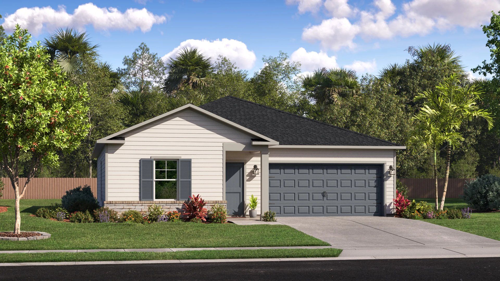 Elevation J - Home exterior render
