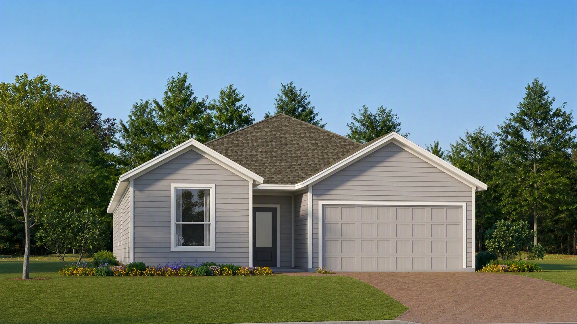 Elevation B - Full view of Exterior B