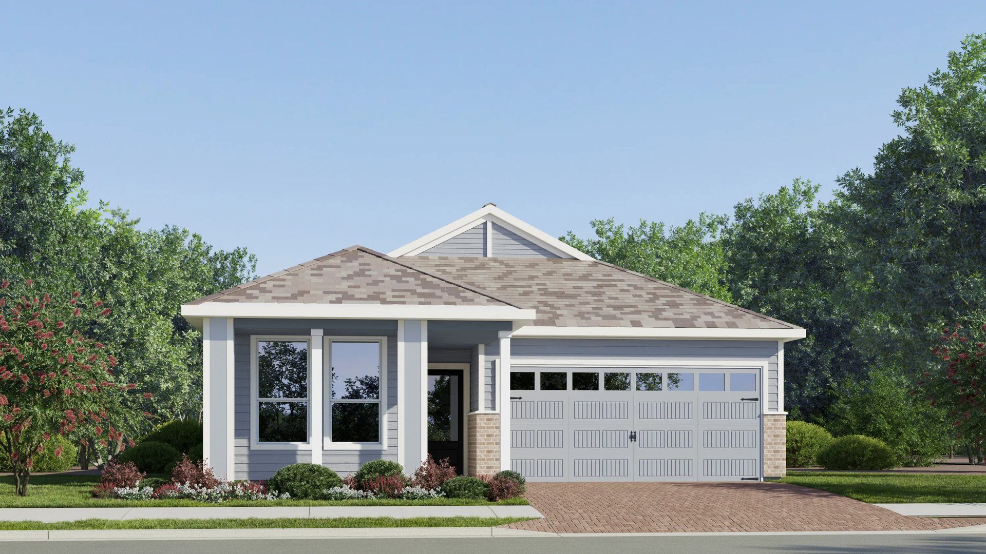 Elevation D - Home exterior render streetview