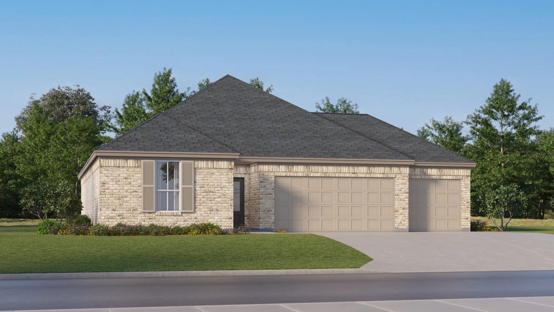 Elevation J4 - Home exterior render streetview