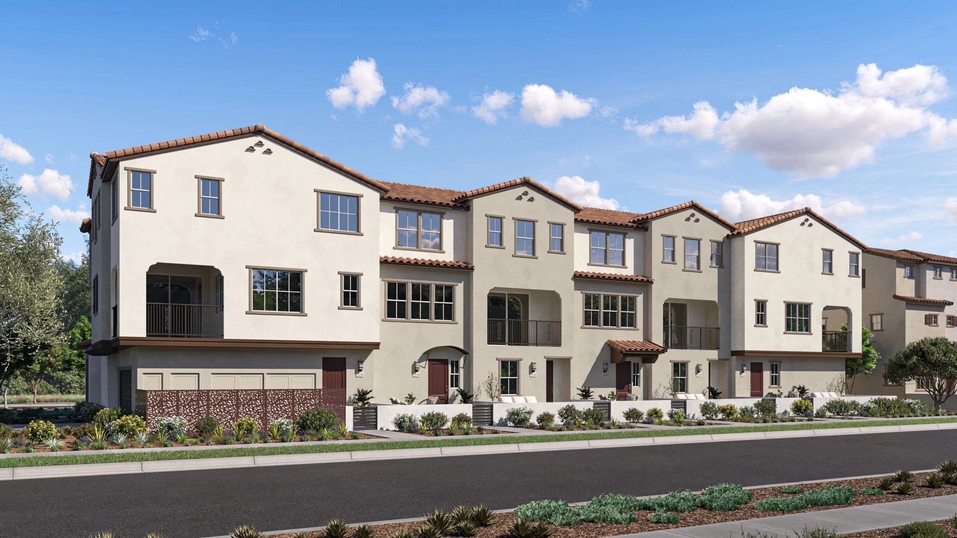 Elevation FA - Exterior with landscaping