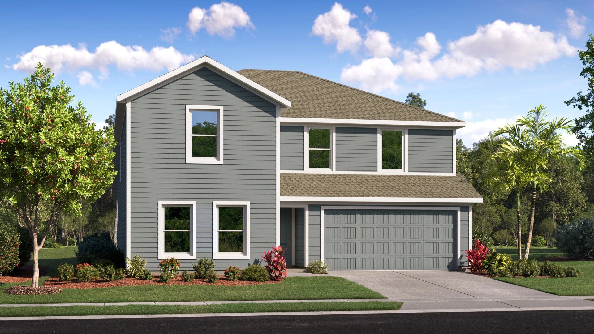 Elevation B - Home exterior render
