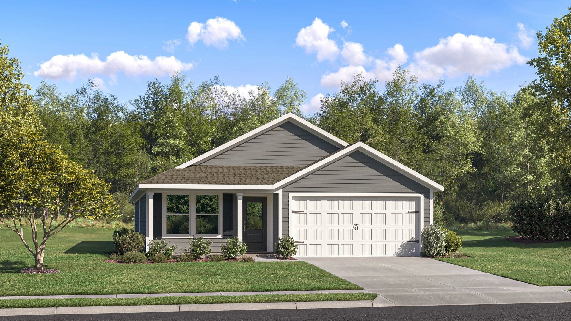 Elevation B - Home exterior render