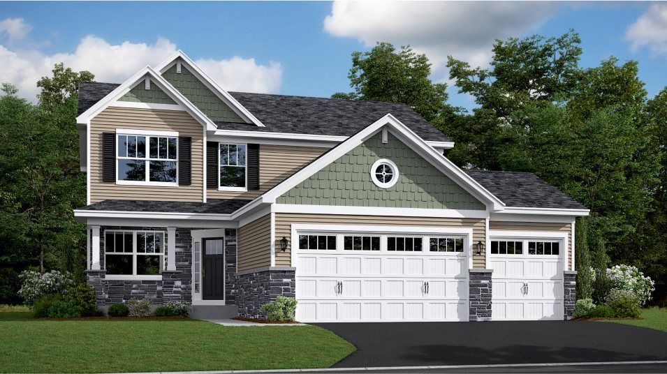 Elevation F3 - Fieldstone-Passage Discovery Collection Springfiel