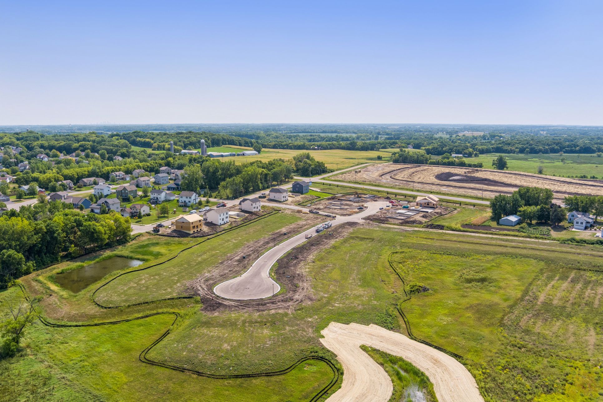 Aerial view of Skye Meadows