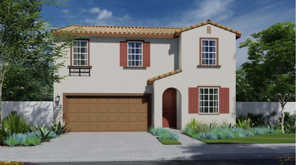 Elevation A - Spanish Colonial home image