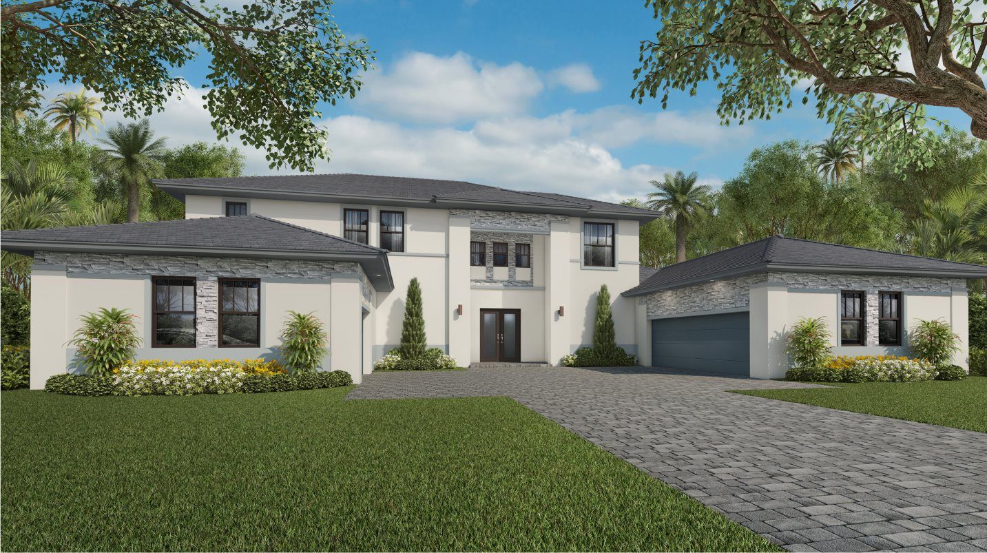 Elevation A - Exterior Rendering