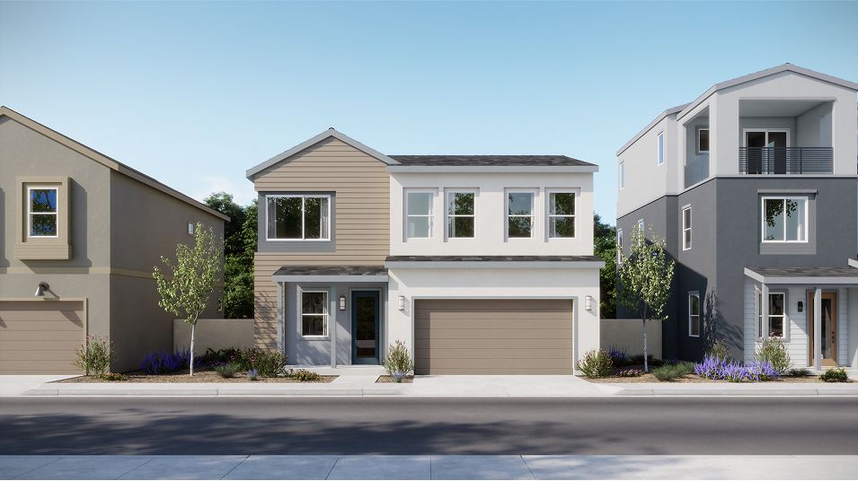 Elevation B - Torrey Pineridge Res4 Transitional Modern B