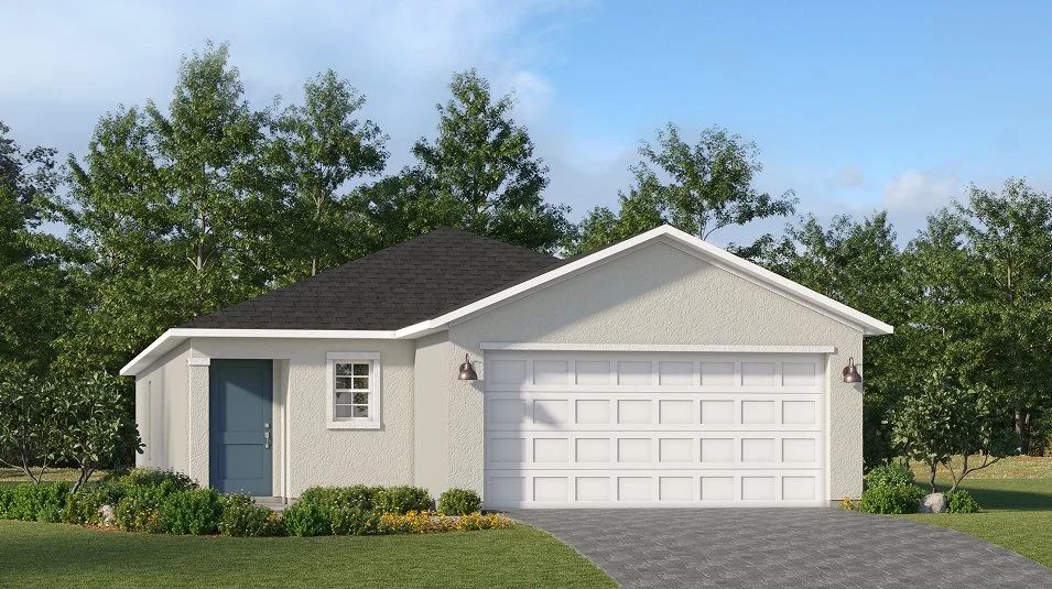 Elevation A - A ranch-inspired exterior