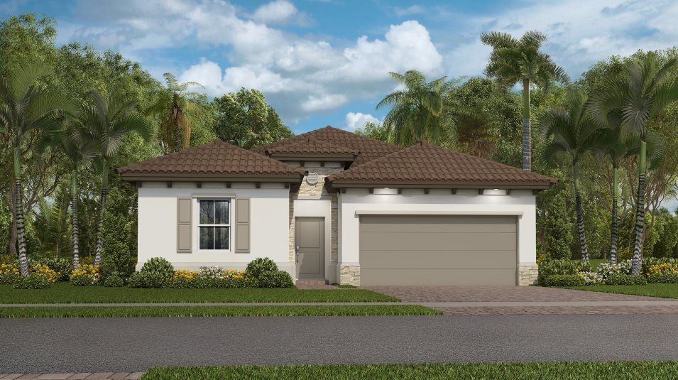 Elevation A1 - A Mediterranean-inspired exterior