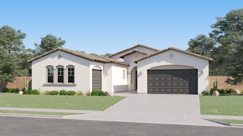 Elevation A - Spanish Colonial home image
