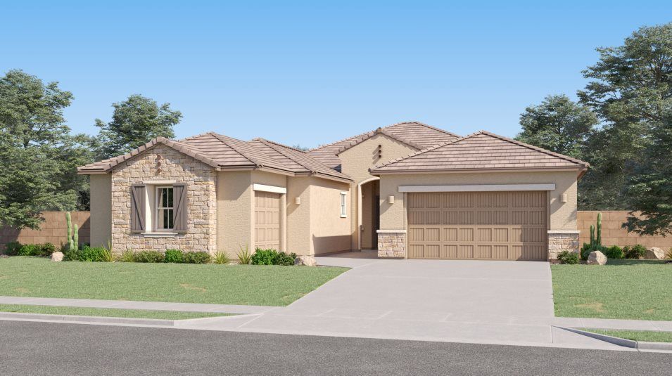 Elevation F - French Country home image