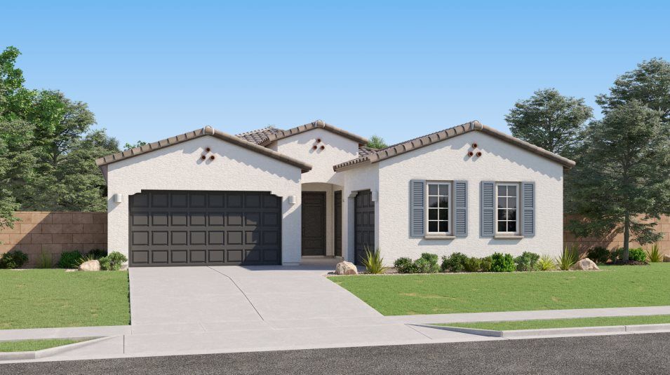 Elevation A - Spanish Colonial home image