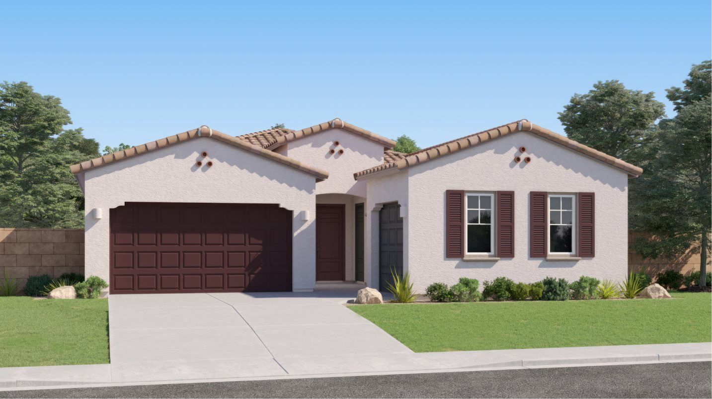 Elevation A - Spanish Colonial home image