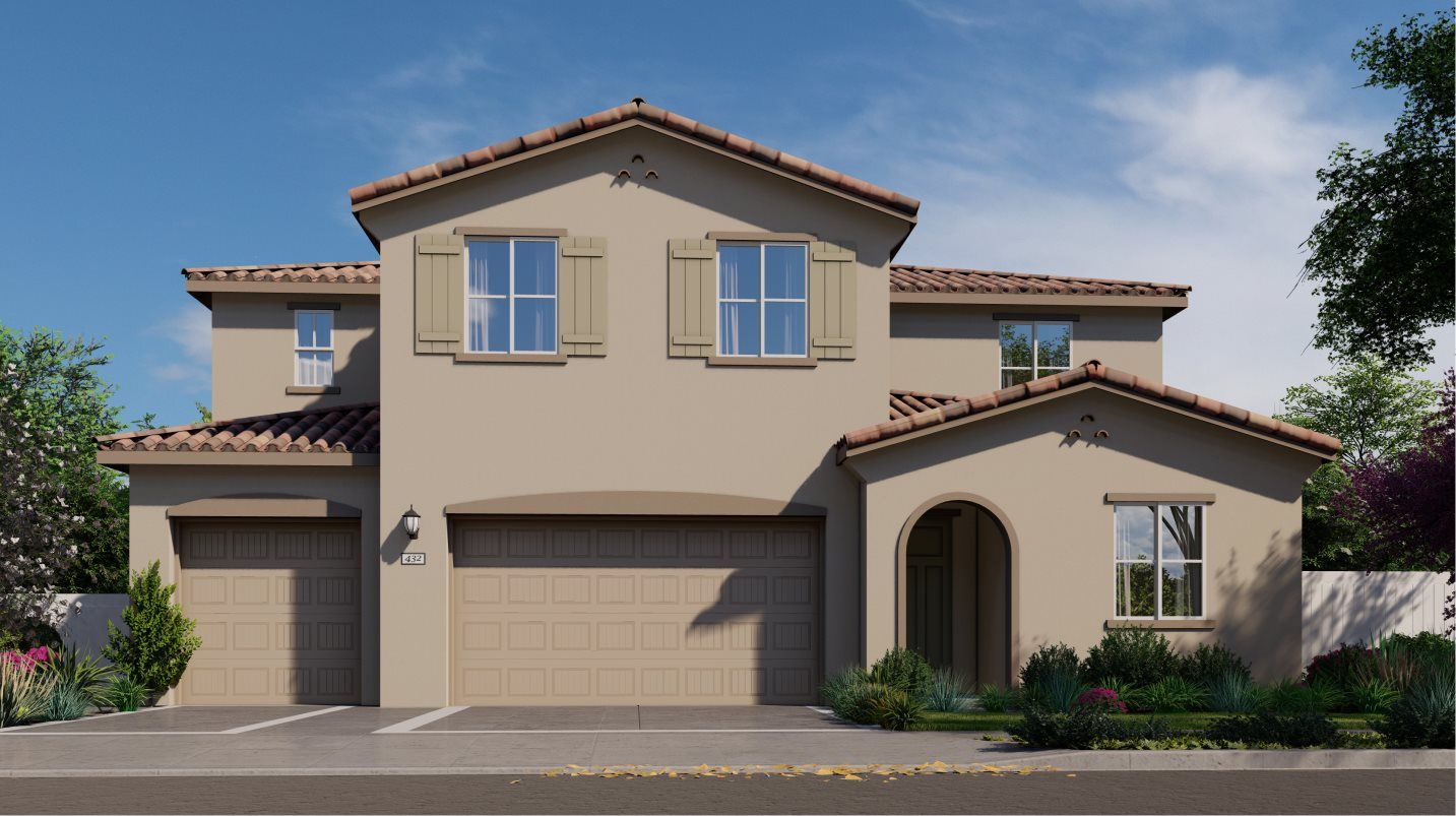 Elevation A - Residence 3568 Exterior A - Spanish